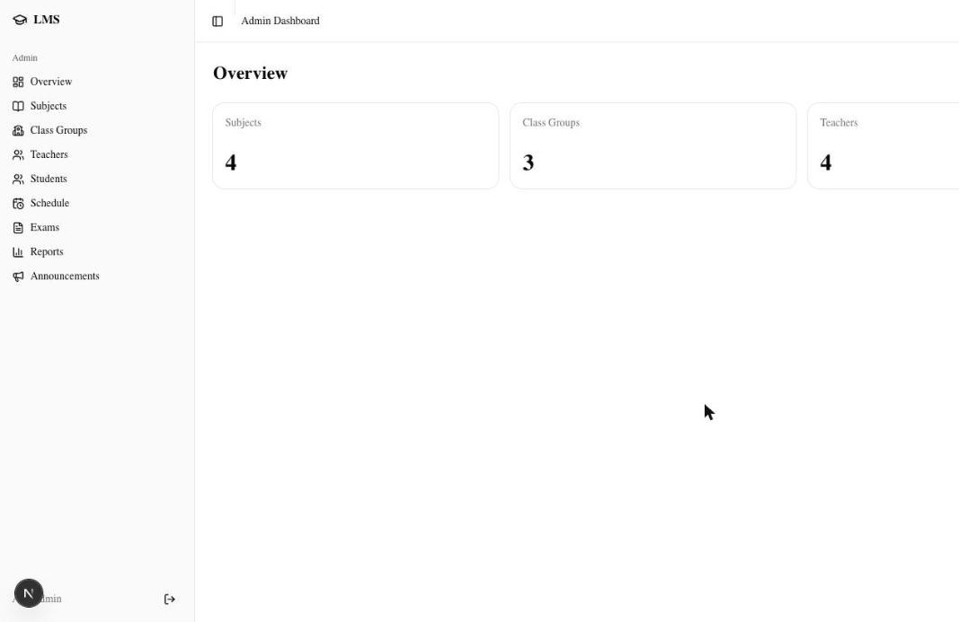 Learning Management System