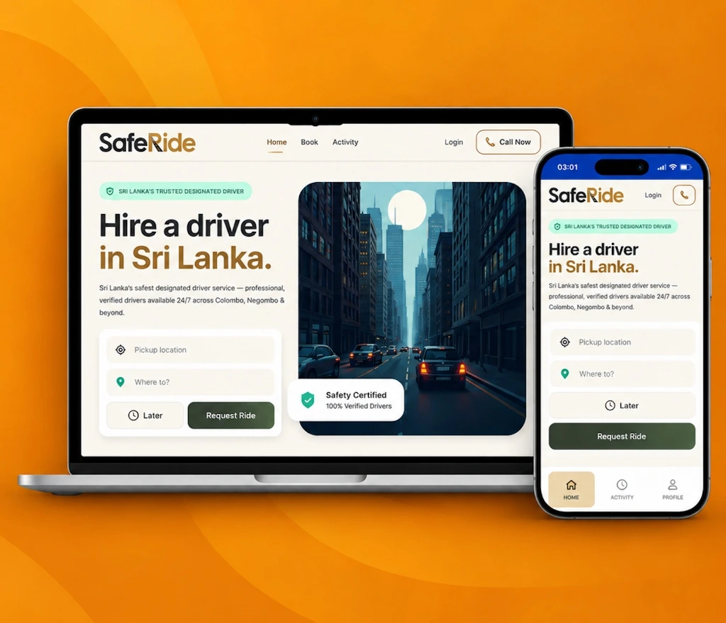 SafeRide.lk - Web and Mobile App Platform