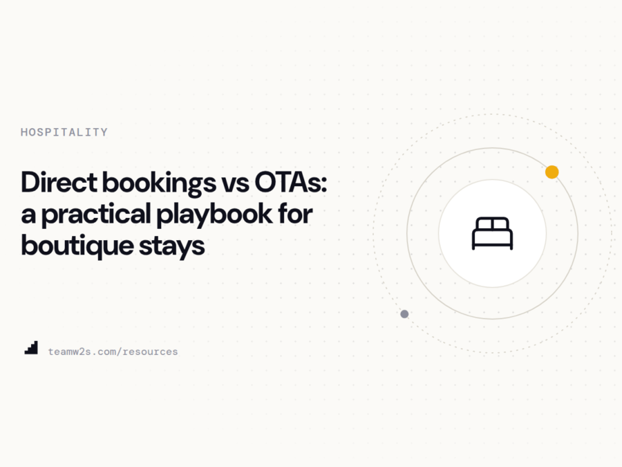 Direct bookings vs OTAs: a practical playbook for boutique stays